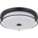 Kolson 1 Light 16 inch Black Flush Mount Ceiling Light