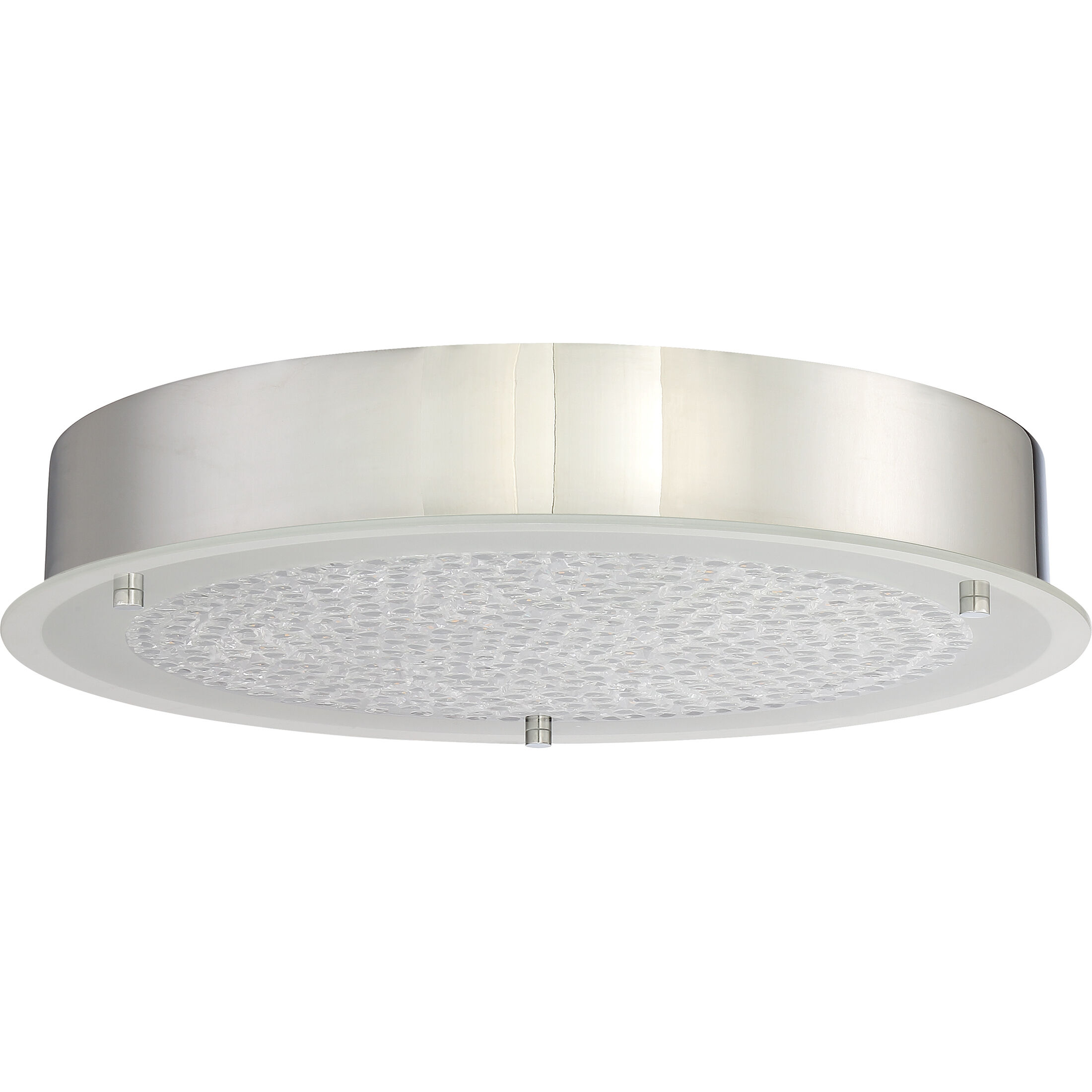 Blaze LED 16 inch Polished Chrome Flush Mount Ceiling Light