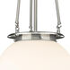 Beacon 1 Light 14 inch Satin Nickel Pendant Ceiling Light