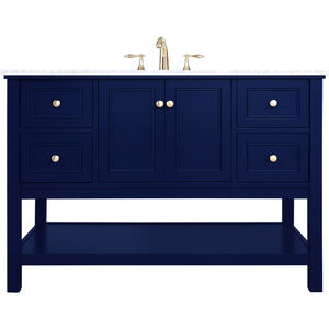 Metropolis 48 X 22 X 34 inch Blue Vanity Sink Set