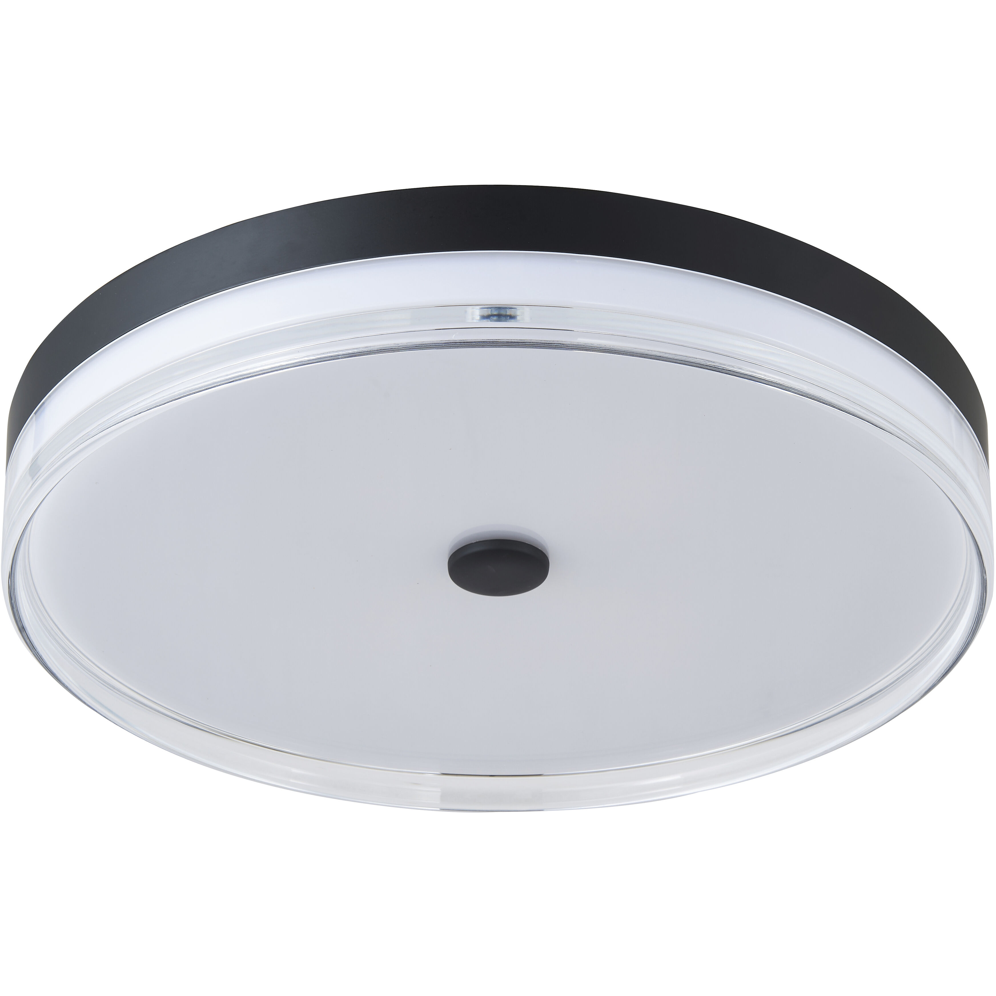 Iris LED 20 inch Matte Black Flush Mount Ceiling Light