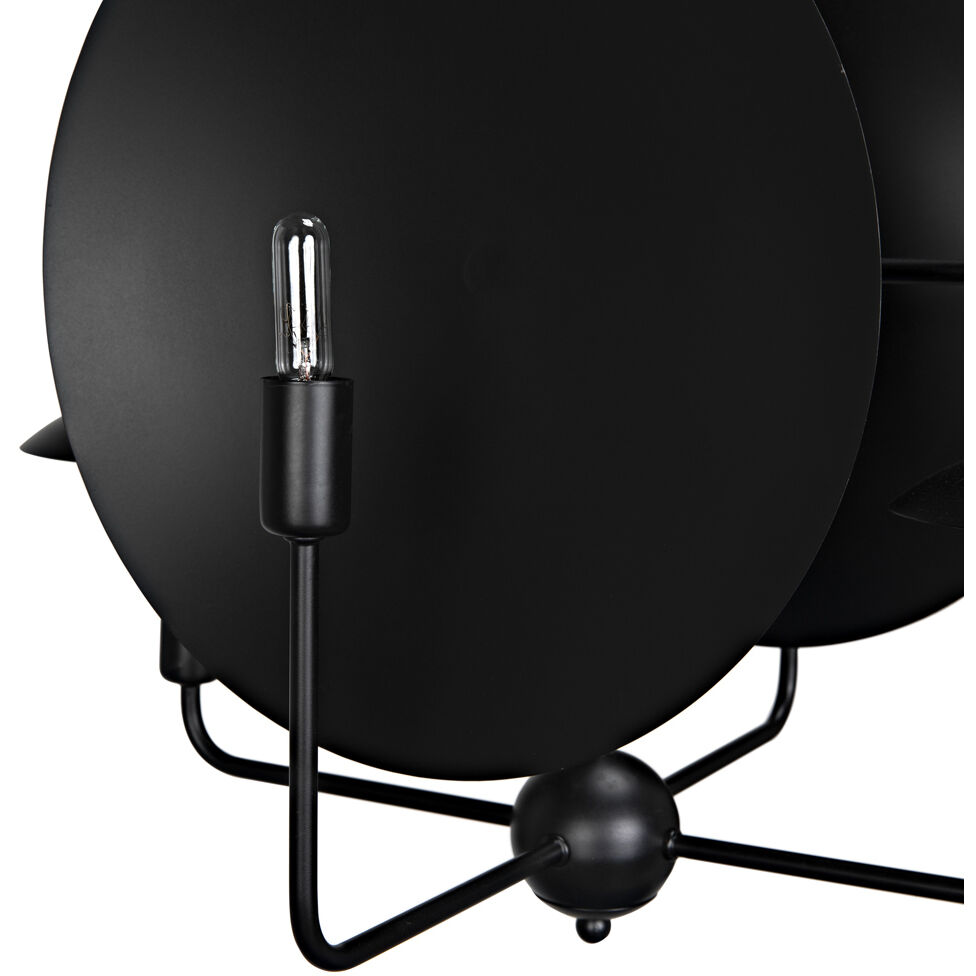 Satellite 4 Light 23 inch Matte Black Pendant Ceiling Light