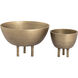 Kiser 6 X 6 inch Bowl in Brass