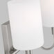 Oak Moore 2 Light 13.88 inch Brushed Nickel Bath Vanity Wall Light