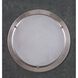 Ewok 3 Light 17 inch Satin Pewter with White Flush Mount Ceiling Light