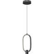 Saros Pendant Ceiling Light in Matte Black, LED
