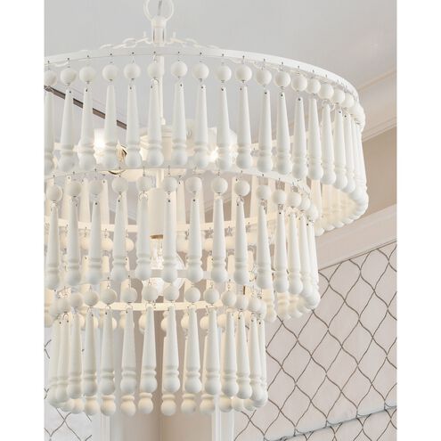 Tiana 3 Light 20.5 inch Matte White Chandelier Ceiling Light