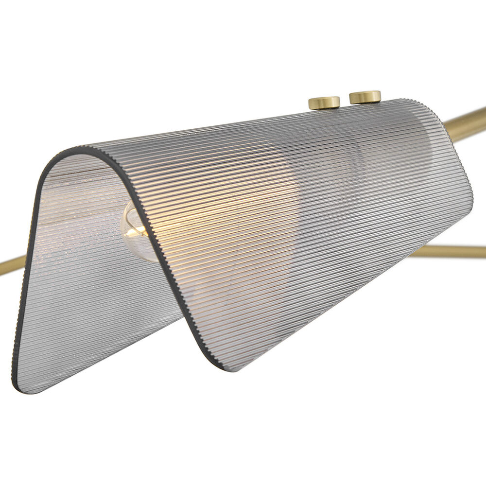 Altman 6 Light 80 inch Lacquered Brass Chandelier Ceiling Light