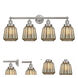 Chatham 4 Light 33.5 inch Brushed Satin Nickel Bath Vanity Light Wall Light