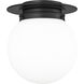 Calhoun 1 Light 9 inch Matte Black Flush Mount Ceiling Light