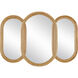 Triboa 50.25 X 36 inch Arurog and Khaki with Mirror Mirror