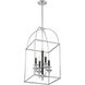 Davidson 4 Light 14 inch Matte Black with Polished Chrome Pendant Ceiling Light