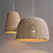 High 1 Light 22 inch Natural Pendant Ceiling Light