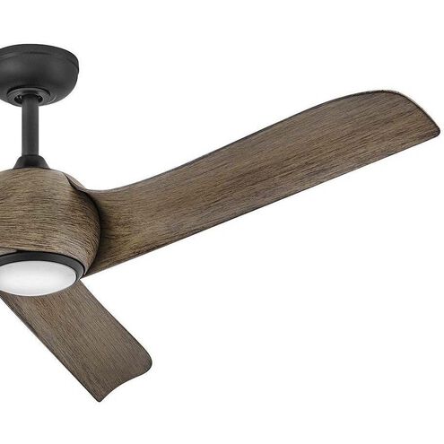 Tiburon 56 inch Matte Black with Driftwood Blades Smart Fan
