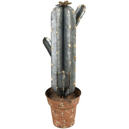 Oaxaca Galvanized with Rust and Gold Object