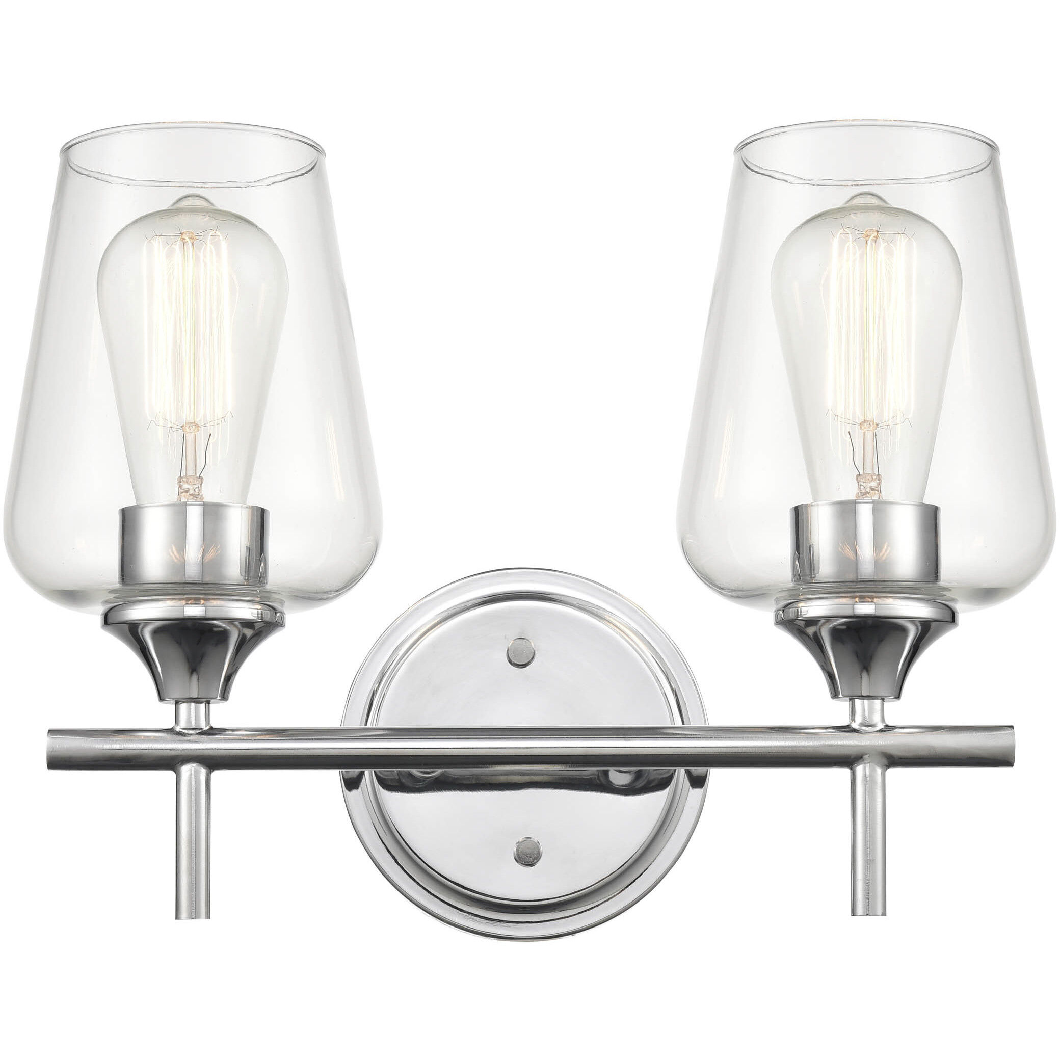 Ashford 2 Light 13.75 inch Chrome Bathroom Vanity Light Wall Light
