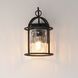 Del Mar 1 Light 14 inch Blacksmith Outdoor Wall Mount in Water
