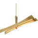 Solara 72 inch Brass Chandelier Ceiling Light