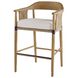 Estes 34.5 inch Pearl and Willow and Honey and Blackened Bronze Outdoor Counter Stool