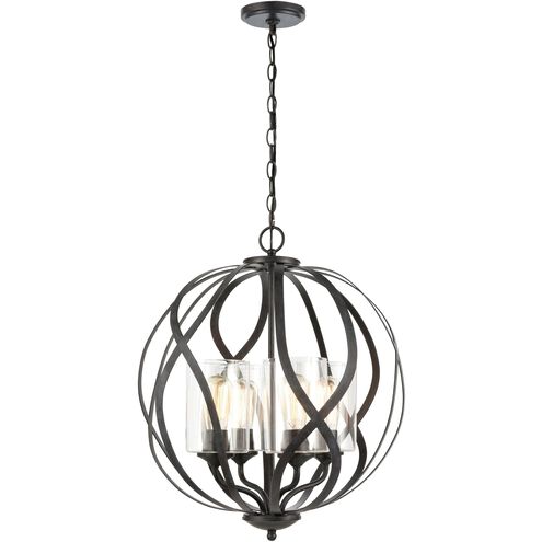 Daisy 4 Light 20 inch Midnight Bronze Chandelier Ceiling Light