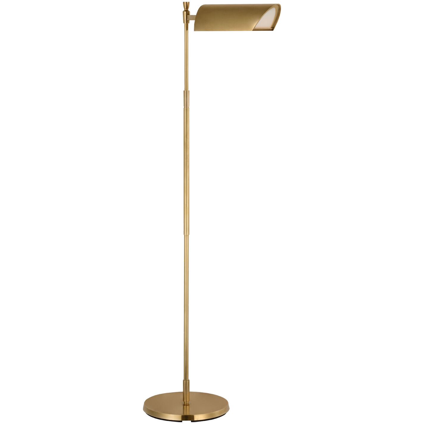 Thomas O'Brien Bravo 43.5 inch 8.00 watt Hand-Rubbed Antique Brass Adjustable Pharmacy Floor Lamp Portable Light