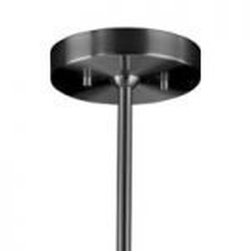 Radiance Collection 1 Light 11.75 inch Gloss Gray with Matte Black Pendant Ceiling Light