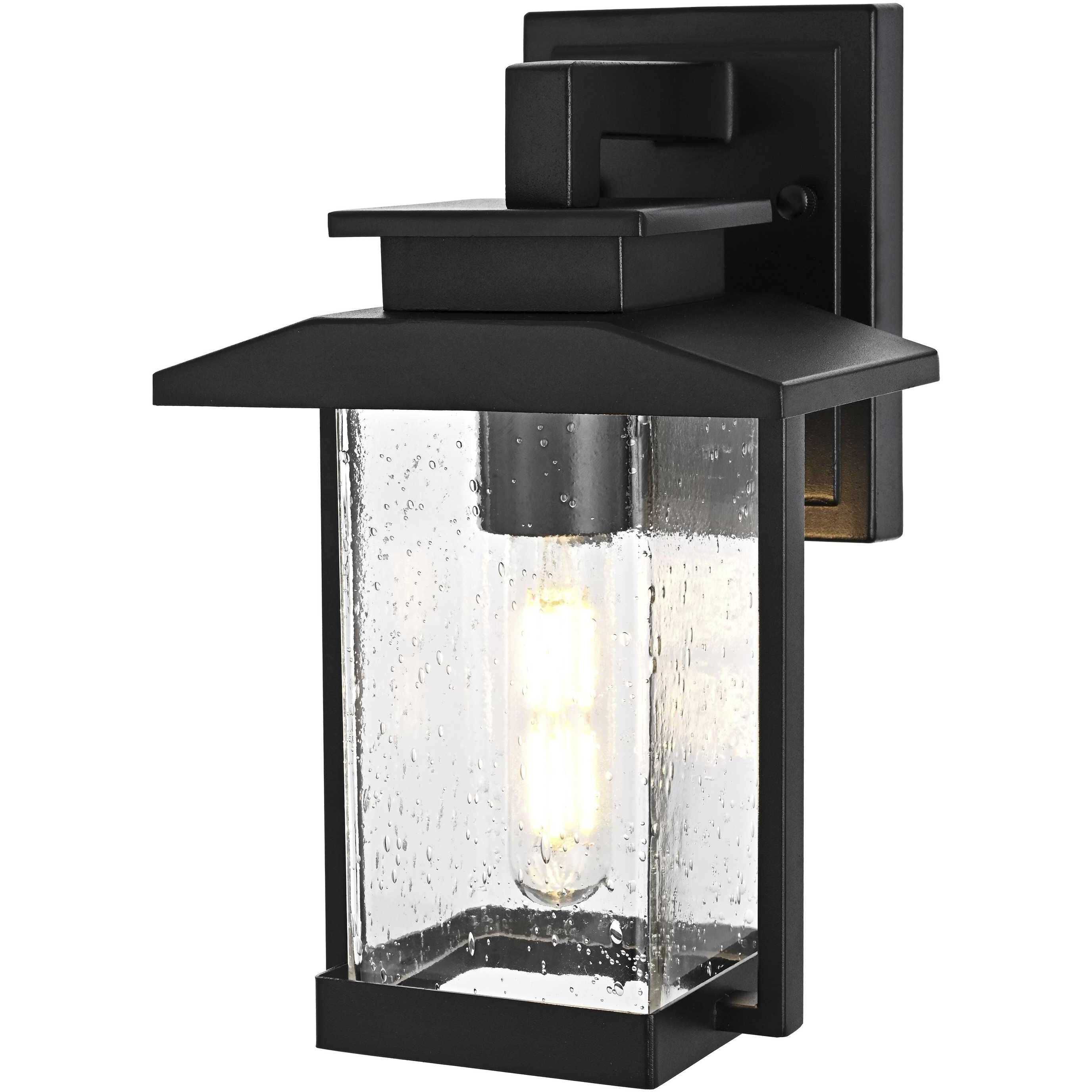 Tioga 1 Light 12 inch Black Outdoor Wall Sconce