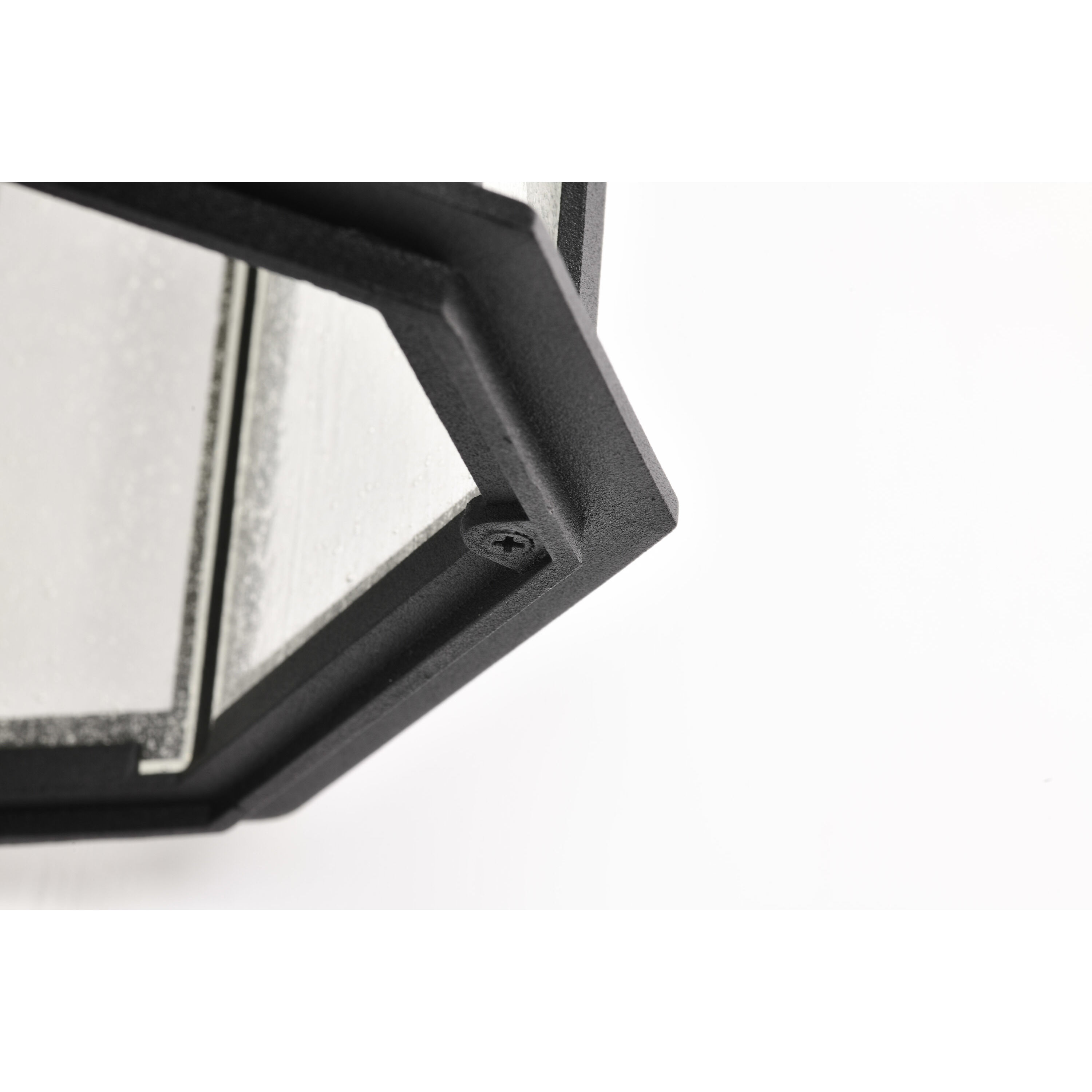 Raiden 14 inch Matte Black Outdoor Wall Lantern, Small