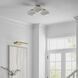 Champalimaud Marisol LED 26.75 inch Soft Brass Triple Flush Mount Ceiling Light, XL