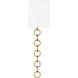 Baynes Wall Sconce Wall Light in Brushed Gold, Small