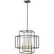 Titania 4 Light 22 inch Bronze and Olde Brass Chandelier Ceiling Light