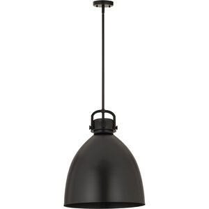 Newton Bell Pendant Ceiling Light in Matte Black