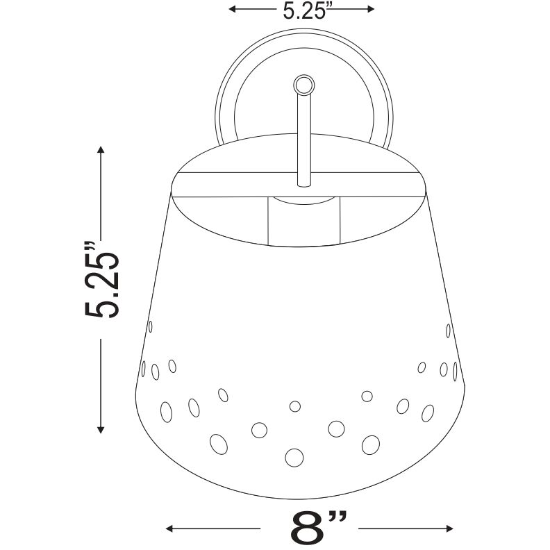 Katie 1 Light 8 inch Polished Nickel Wall Sconce Wall Light