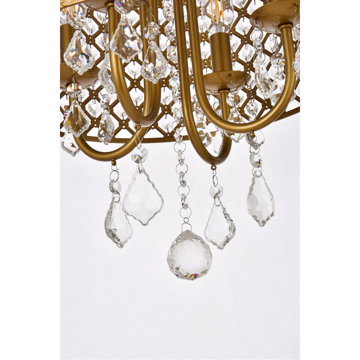 Elise 4 Light 14 inch Brass Pendant Ceiling Light