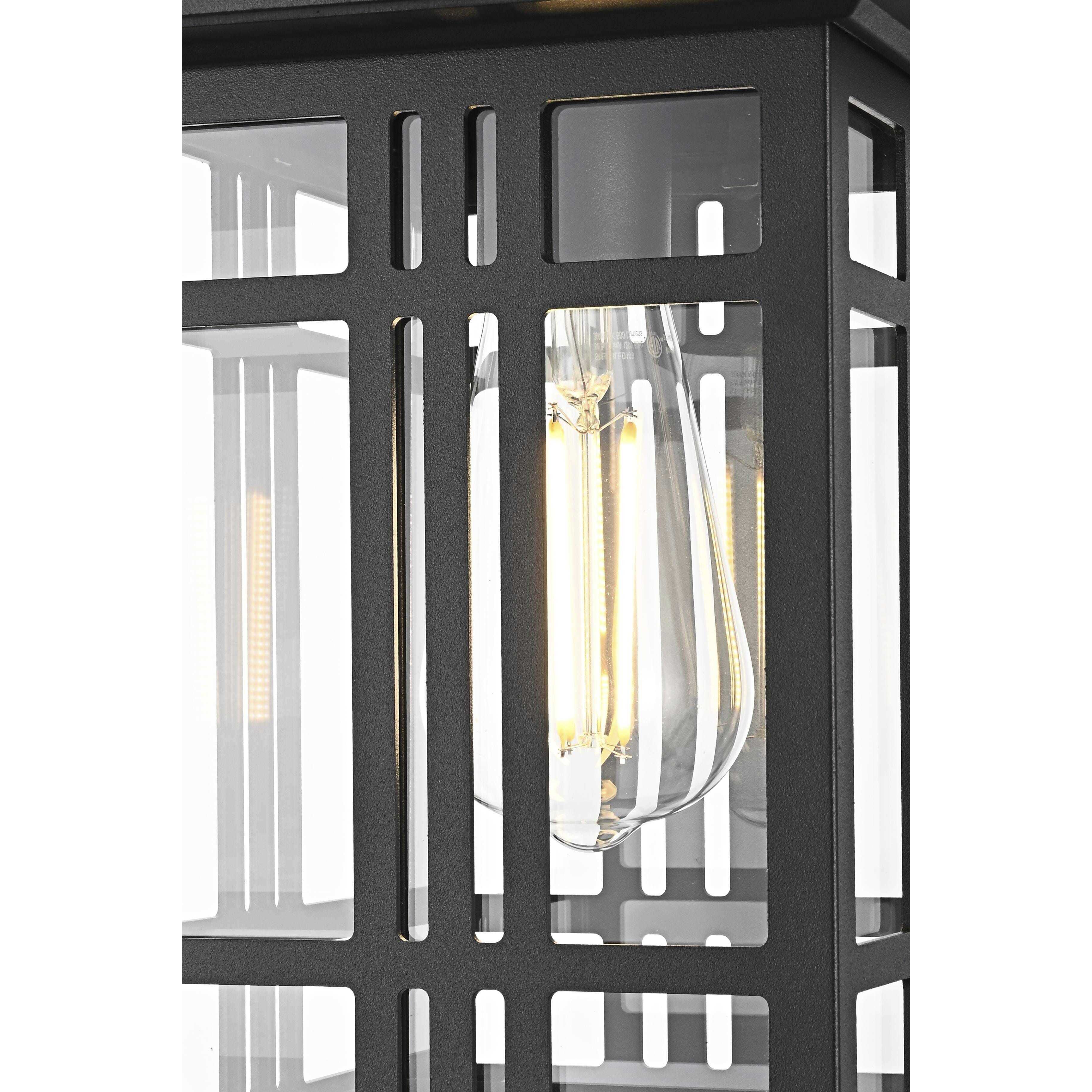 Harley 1 Light 7.5 inch Black Outdoor Pendant