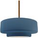 Radiance Collection - Tier Pendant Ceiling Light in Brushed Brass, Dedicated LED, Black Cord, Midnight Sky, 14.5W x 5.25H, Form+Finish+Function