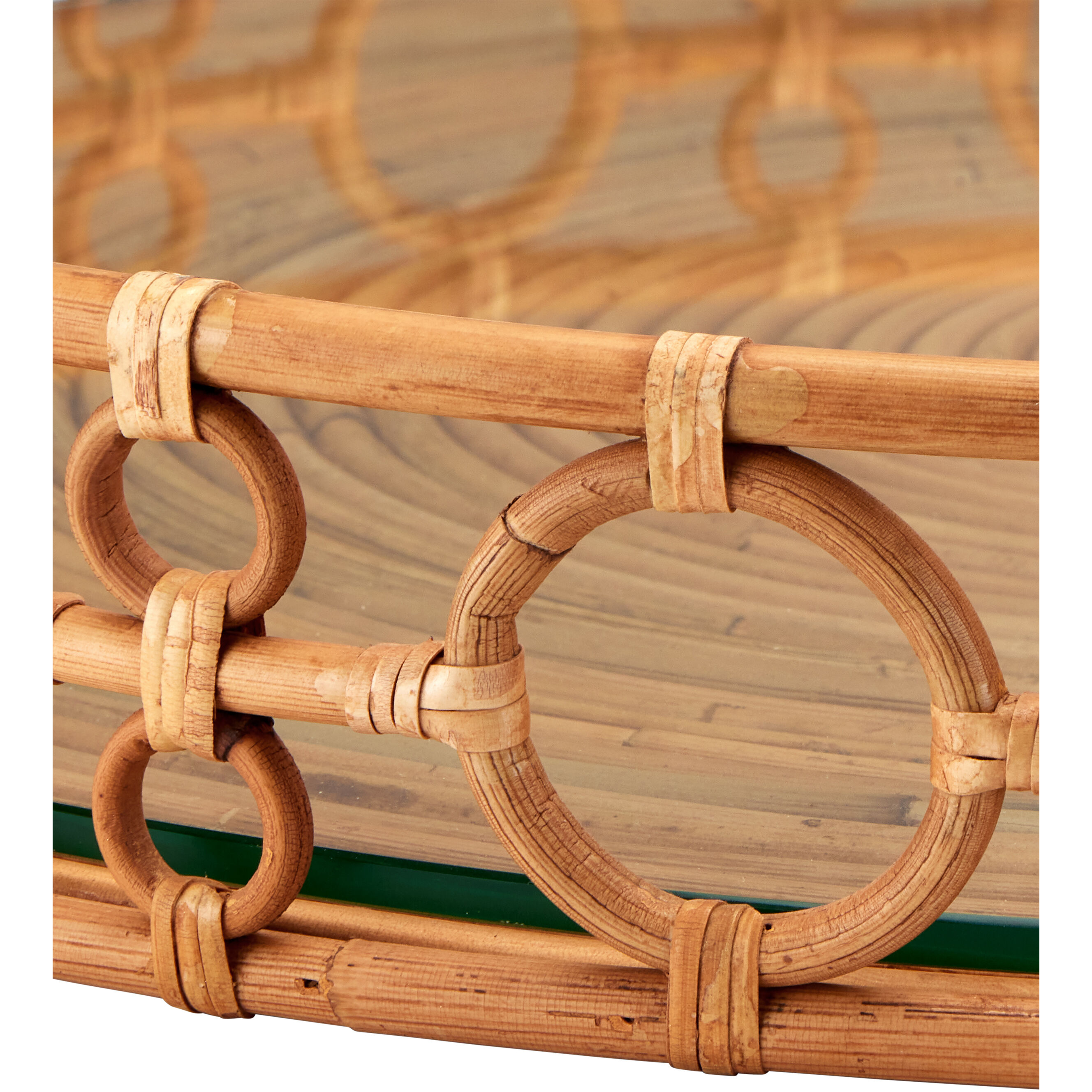 Tegal Natural/Clear Serving Tray