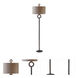 Ferro 66 inch 150 watt Cast Iron Floor Lamp Portable Light