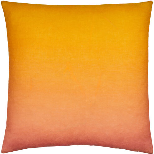 Hyrum 18 X 18 inch Mustard/Burnt Orange/Coral Accent Pillow