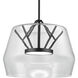 Deco LED 17.75 inch Black Pendant Ceiling Light