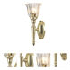 Dryden LED 5.5 inch Polished Brass Bath Light Wall Light