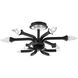 Beyond Plumeria LED 23.9 inch Black Semi-Flush Mount Ceiling Light