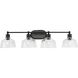 Singleton 4 Light 36 inch Matte Black Bath Vanity Wall Light