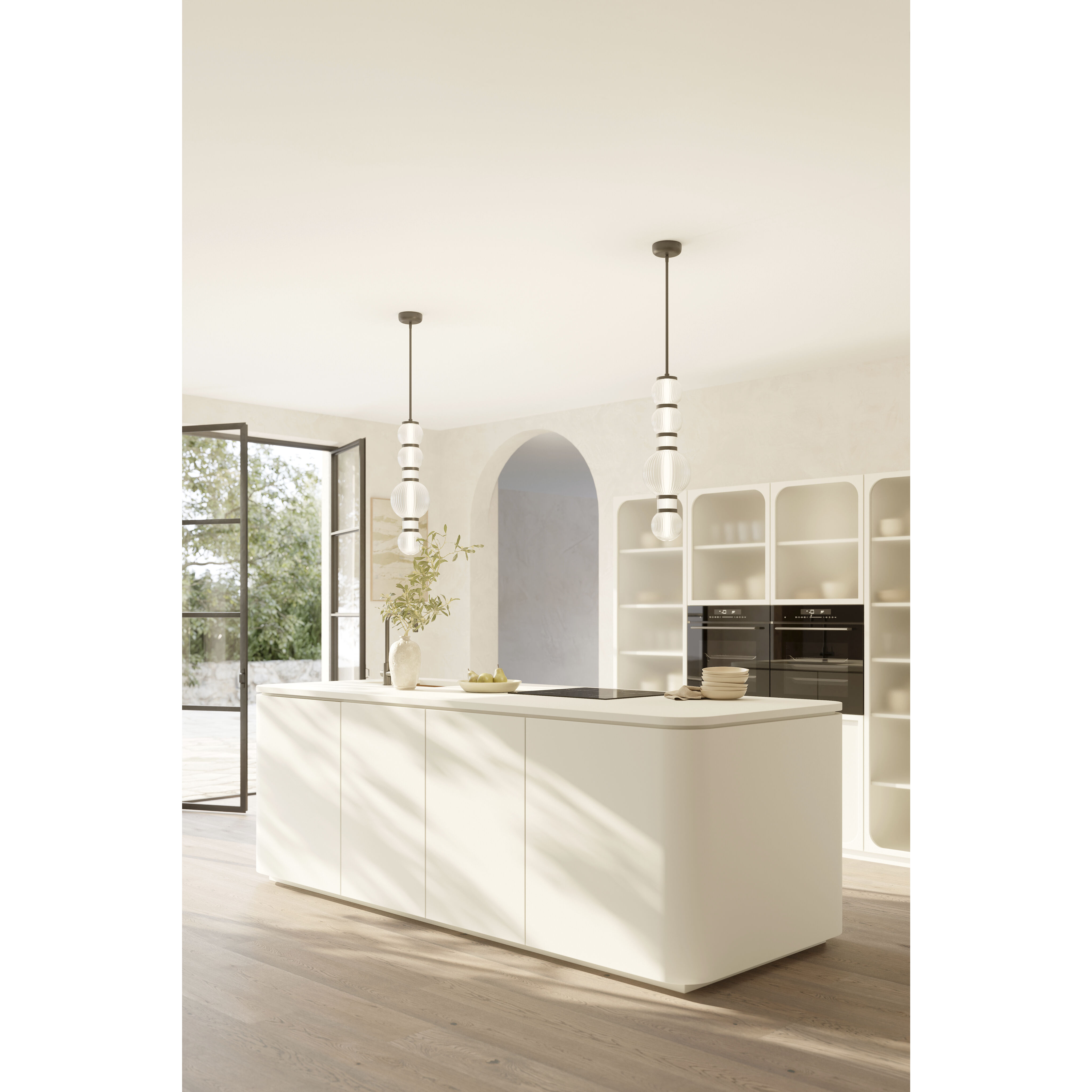 Cordel LED 8 inch Dark Matte Black Mini Pendant Ceiling Light