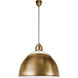 Thomas O'Brien Eugene 1 Light 21 inch Hand-Rubbed Antique Brass Pendant Ceiling Light, Large