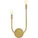 Cora Sconce Wall Light in Lacquered Brass