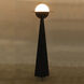 Saturn 65 inch 25.00 watt Matte Black Floor Lamp Portable Light