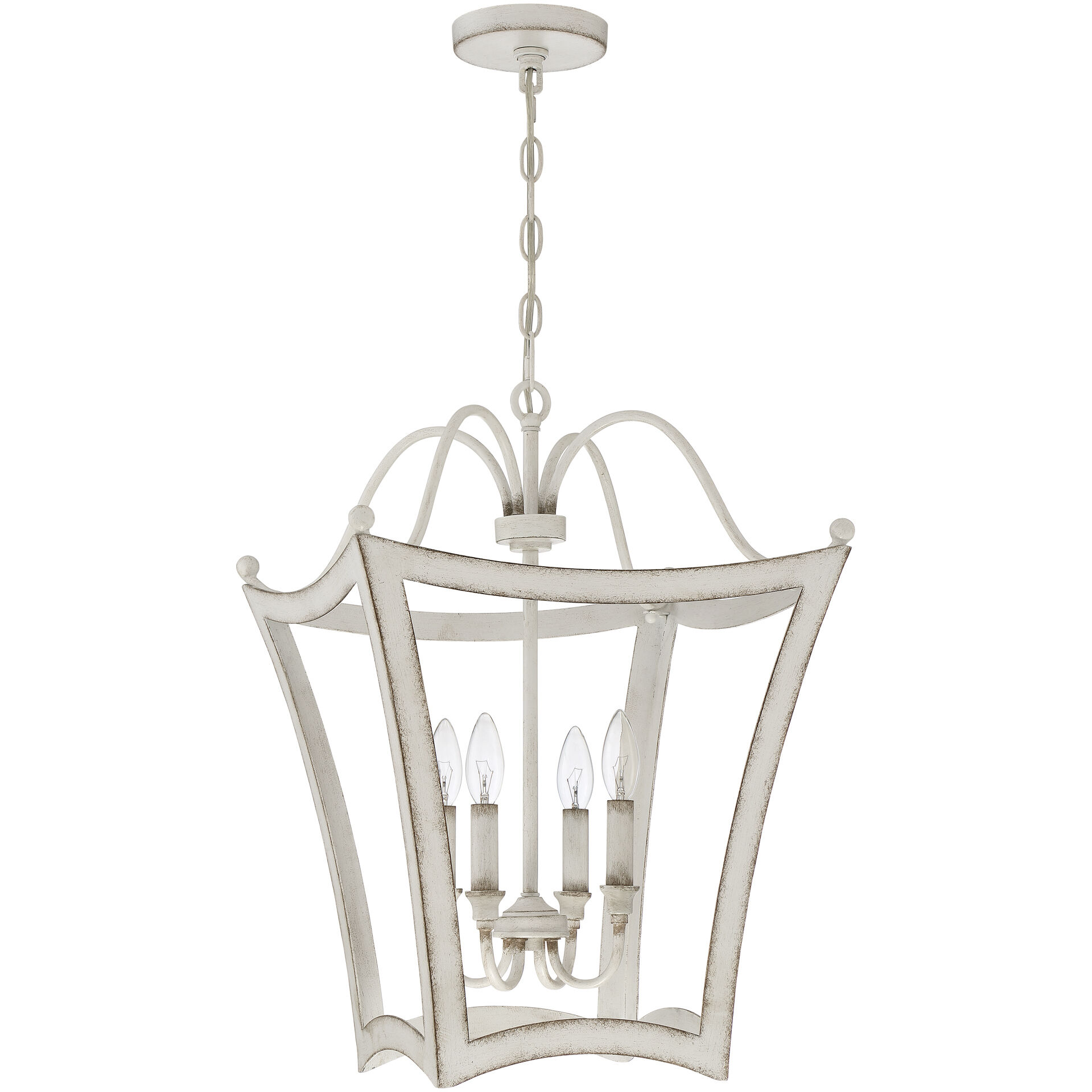 Summerford 4 Light 16 inch Antique White Foyer Pendant Ceiling Light