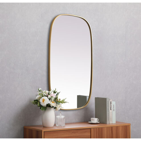 Brynn 40 X 24 inch Brass Mirror in 24 x 40