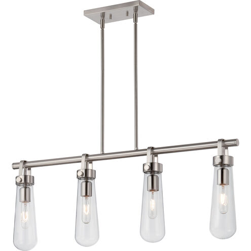 Beaker 4 Light 36 inch Brushed Nickel Pendant Ceiling Light